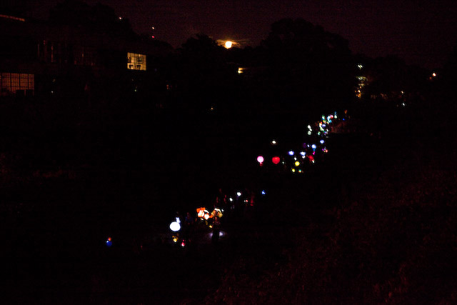 The inaugural BeltLine Lantern Parade, held in 2010.